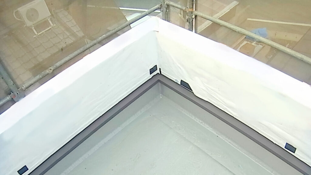 ベランダ防水工事の施工イメージ